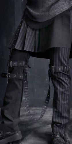  TROUSERS Punk Rave K-129/BK-BL  6