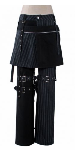  TROUSERS Punk Rave K-129/BK-BL  8