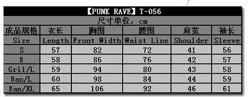  T-SHIRT Punk Rave T-056/BK-WH  3