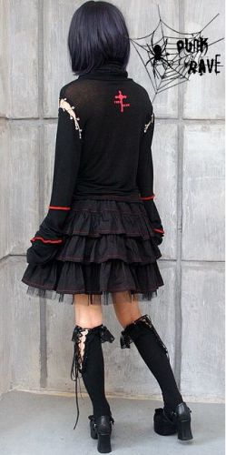 T-SHIRT Punk Rave T-165/BK-RD  3