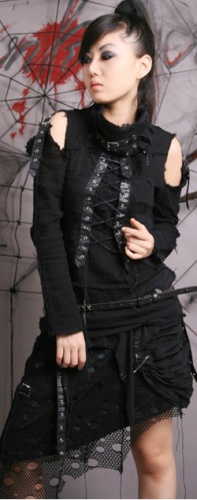  T-SHIRT Punk Rave T-211/BK  2