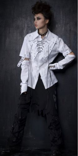  BLOUSE Punk Rave Y-283/WH  2