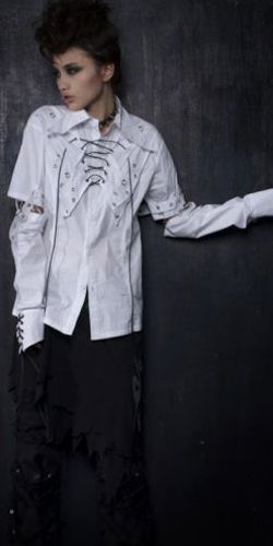  BLOUSE Punk Rave Y-283/WH  3