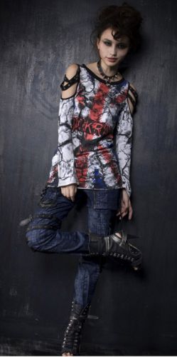  PANTS Punk Rave K-110/BL  3