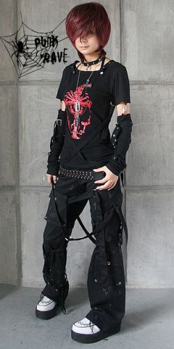  T-162/BK-RD Punk Rave T-162/BK-RD  2