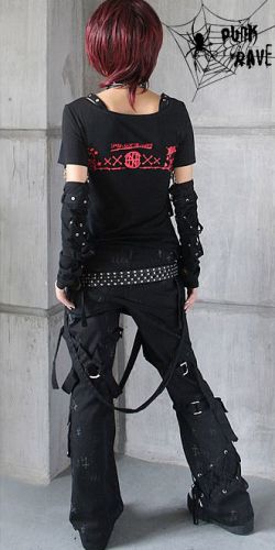  T-162/BK-RD Punk Rave T-162/BK-RD  3