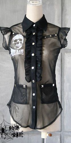  BLOUSE Punk Rave Y-177/BK  4