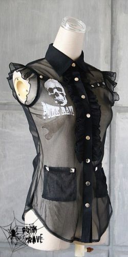  BLOUSE Punk Rave Y-177/BK  6