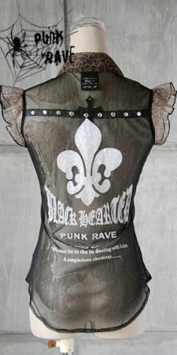  BLOUSE Punk Rave Y-177/BK-YE  4