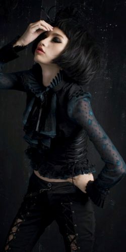  c  BLOUSE Punk Rave Y-361/BK-BL  2