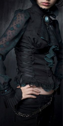  c  BLOUSE Punk Rave Y-361/BK-BL  7