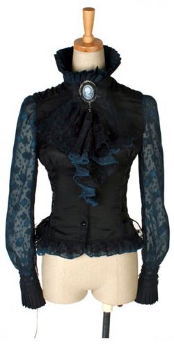  c  BLOUSE Punk Rave Y-361/BK-BL  9