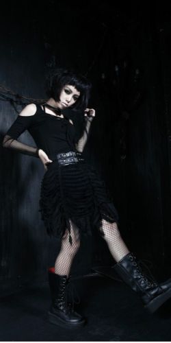  SKIRT Punk Rave Q-169/BK  4