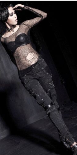 TROUSERS Punk Rave K-139/BK  3
