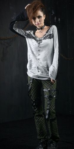  TROUSERS Punk Rave K-124/GR  3