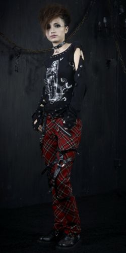  TROUSERS Punk Rave K-124/RD  6