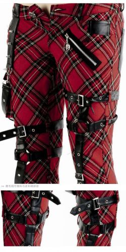  TROUSERS Punk Rave K-124/RD  8