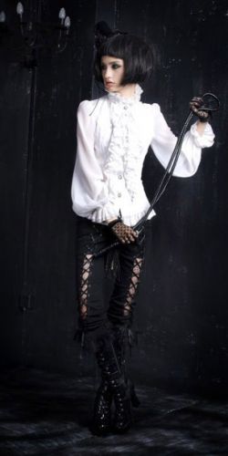  c  BLOUSE Punk Rave LY-004/WH  2