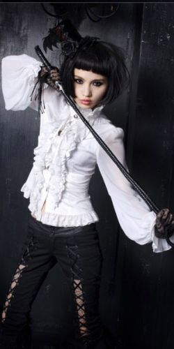  c  BLOUSE Punk Rave LY-004/WH  8