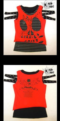  T-SHIRT Punk Rave T-099/BK-RD  4