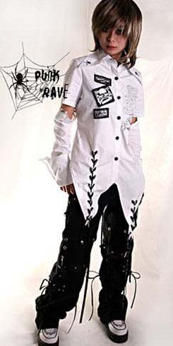  BLOUSE Punk Rave Y-035/WH  3