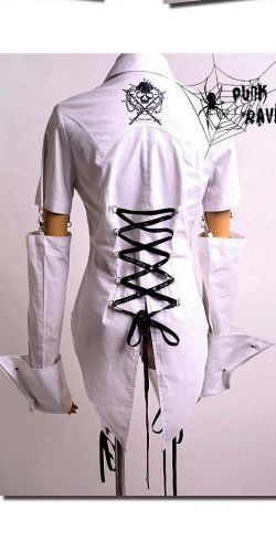  BLOUSE Punk Rave Y-035/WH  8