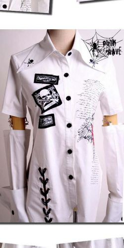  BLOUSE Punk Rave Y-035/WH  7