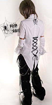  BLOUSE Punk Rave Y-035/WH  6