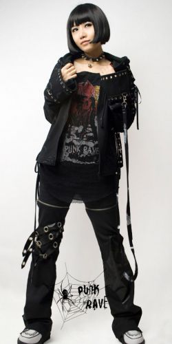  JACKET Punk Rave Y-268/BK-GY  4