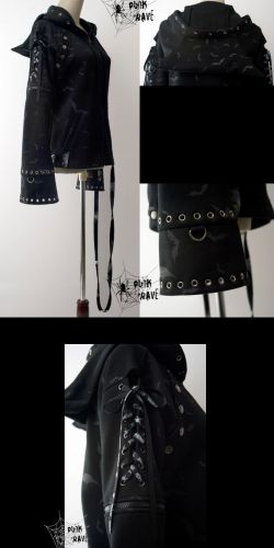  JACKET Punk Rave Y-268/BK-GY  10