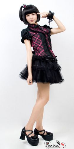  c  BLOUSE Punk Rave LY-009/BK-PI  6