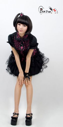  c  BLOUSE Punk Rave LY-009/BK-PI  2