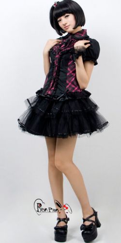  c  BLOUSE Punk Rave LY-009/BK-PI  8