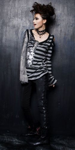  T-SHIRT Punk Rave T-202/GY  6