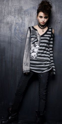  T-SHIRT Punk Rave T-202/GY  2