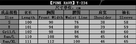   Punk Rave Y-234/BK  10