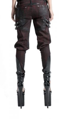  TROUSERS Punk Rave K-150/BK-RD  2