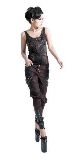  TROUSERS Punk Rave K-150/BK-RD  7