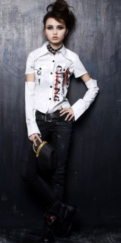  BLOUSE Punk Rave Y-292/WH  3
