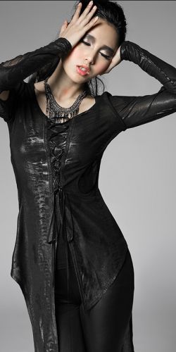  =BLOUSE= Punk Rave T-314/BK  3