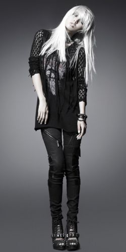  Longsleeve Punk Rave T-327/BK  3