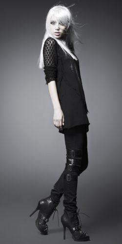  Longsleeve Punk Rave T-327/BK  2