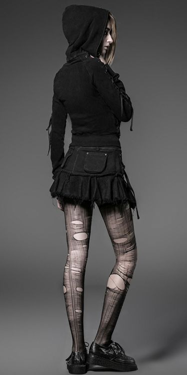  Hooded Jacket Punk Rave Y-514/BK  4