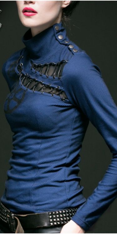 TOP Punk Rave T-362/BK-BL  2