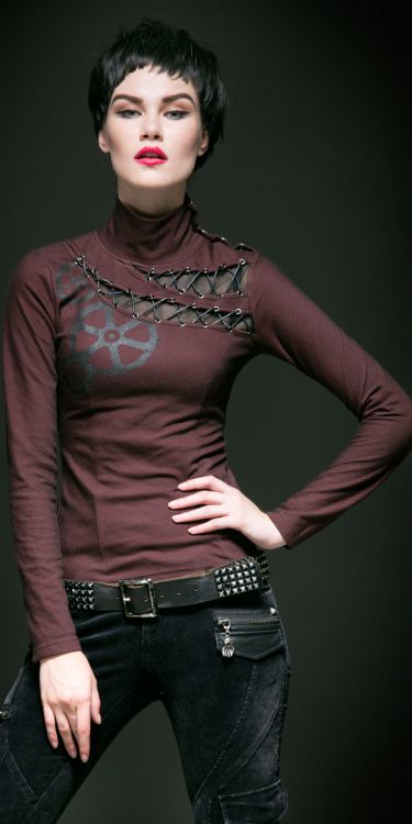  TOP Punk Rave T-362/BK-RD  2