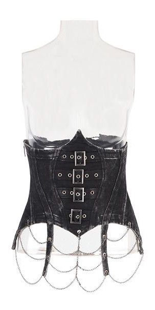  CORSET Punk Rave Y-578/BK-SI  5