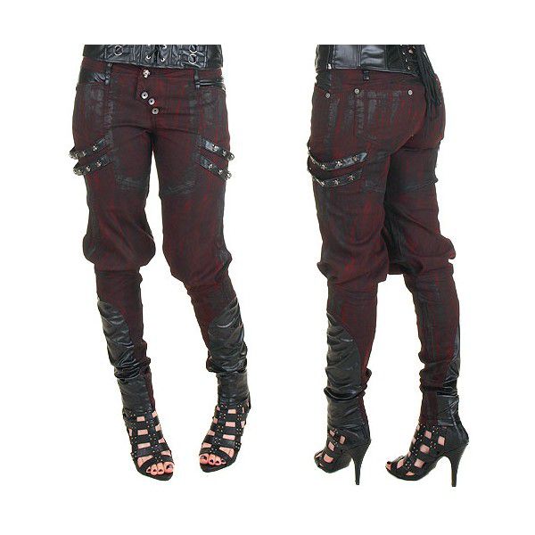  TROUSERS Punk Rave K-150/BK-RD  8