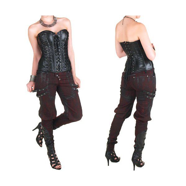  TROUSERS Punk Rave K-150/BK-RD  10