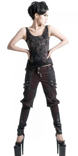  TROUSERS Punk Rave K-150/BK-RD  14