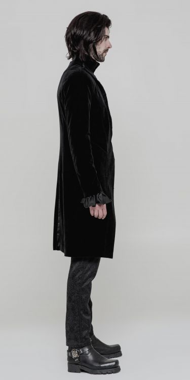  Gothic Simple Three-quarter coat Punk Rave OY-867XCM/BK  4